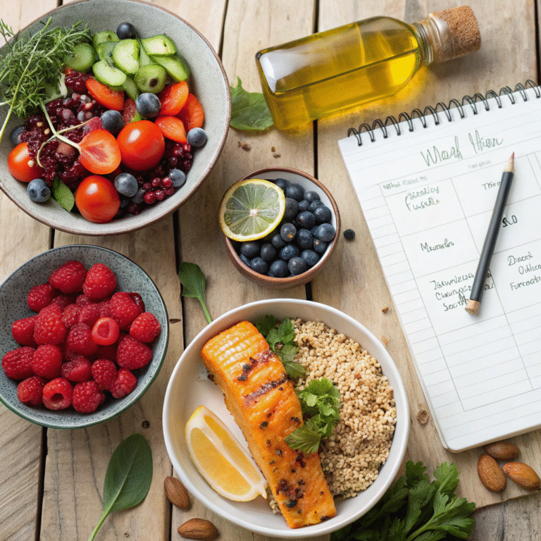 Cardápio semanal anti-inflamatório para iniciantes