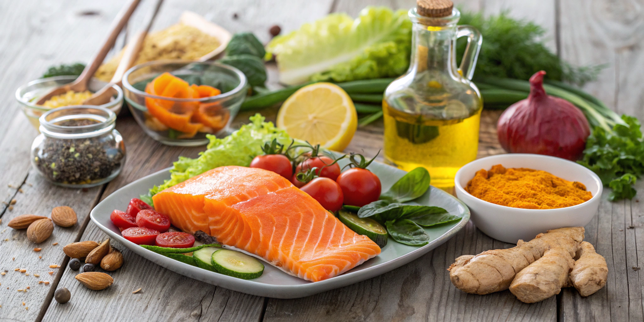 Alimentação Anti-inflamatória - prato colorido